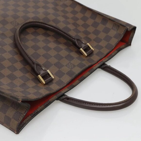 LOUIS VUITTON Damier Ebene Sac Plat Hand Bag N51140 LV Auth 135475 - Picture 7 of 14